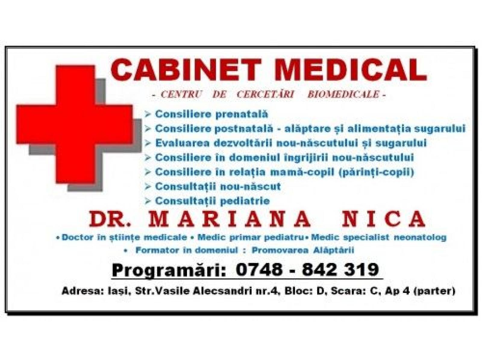 Cabinet medical - Dr. Mariana Nica - Centru de cercetari biomedicale - 1.jpg