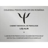 CABINET INDIVIDUAL DE PSIHOLOGIE LES ALIN si LABORATOR TESTARI POLIGRAF