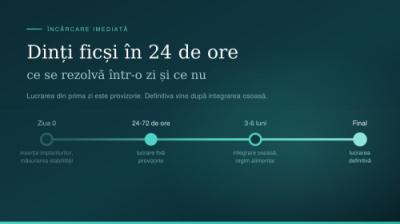 Dinți ficși în 24 de ore: ce se rezolvă într-o zi și ce nu