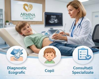 Ecografie abdominală nou născut sugari și copii în Timișoara la Armina ClinicMed