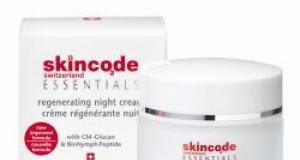 Skincode Essentials Crema Regeneranta de noapte