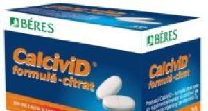  Calcivid Citrat, un complex de calciu care nu afecteaza functionarea normala a rinichilor 