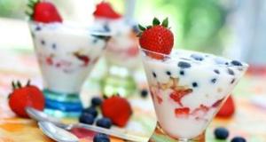 Parfait de vanilie cu migdale