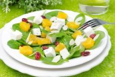 Salata de spanac cu branza de vaci