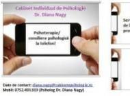 Psihoterapie/consiliere psihologica la telefon